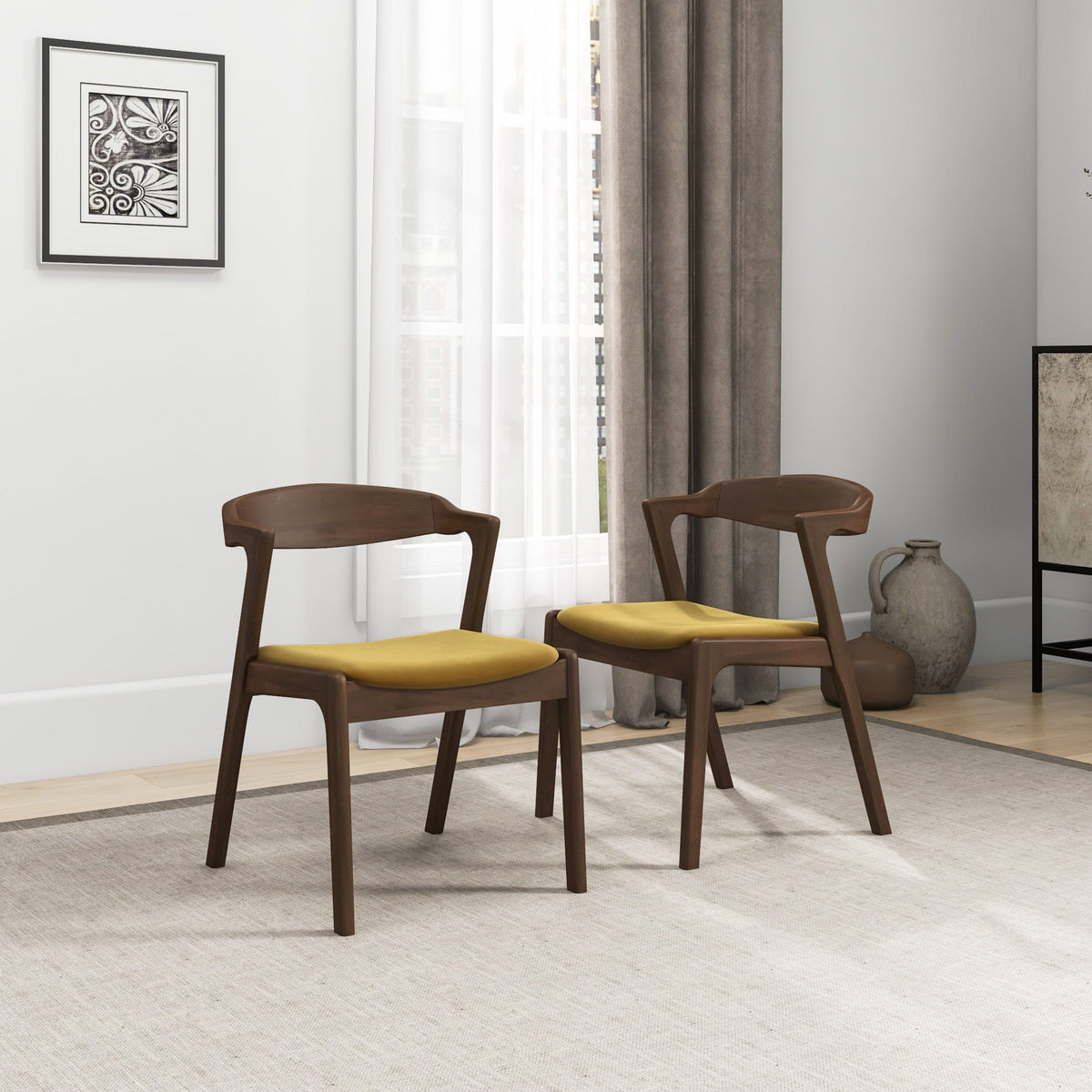 Dakota - Mid-Century Modern Dining Chair (Set of 2)