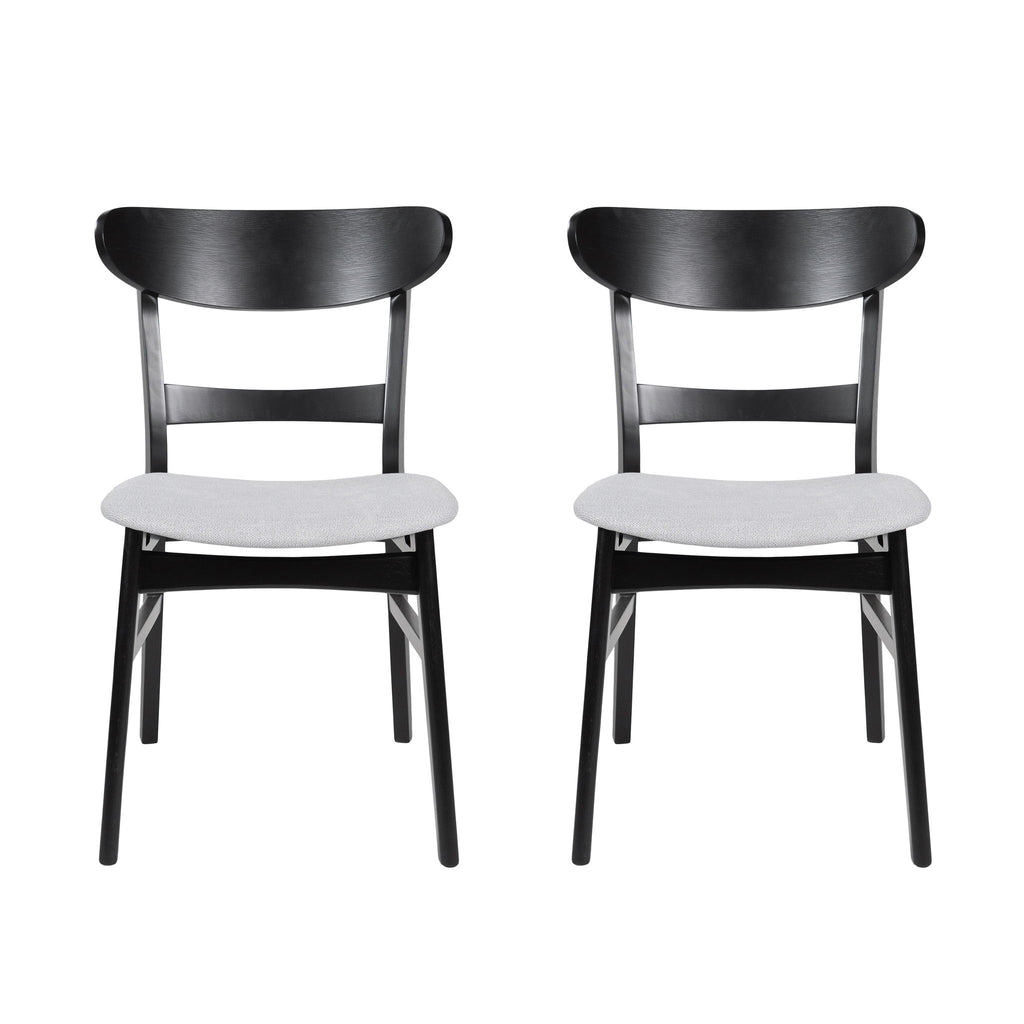 Modern Dining Chairs With Cushioned Seat (Set of 2)