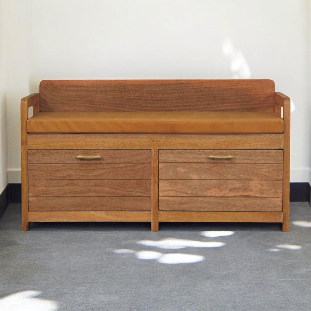 Oxford - 2 Drawer Storage Bench - Beige