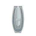 U - Shaped Floor Vase With Shattered Diamond Mirror Surface