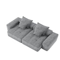 Modern Oversized, Modular Sectional Sofa With Pillows
