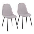 Pebble - Contemporary Chair (Set of 2) - Gray