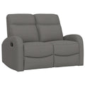 Manual Reclining Loveseat With Dual Seating Support For Living Room