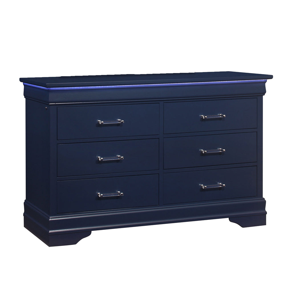 Charlston - 5 Piece Bedroom Set With LED Headboard