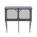 Premium Cat Window Box With Bug Proof Net For Large Indoor Cats Spruce Wood & Polyester - Antique Gray