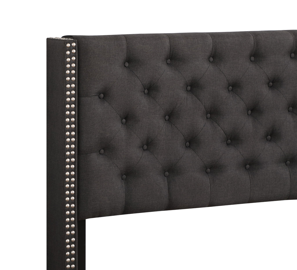 Nailhead Bed Transitional Vibrant