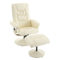 Recliner Chair With Ottoman, 360° Swivel Massage Lounge Chair With 5-Point Vibration & Heated Seat