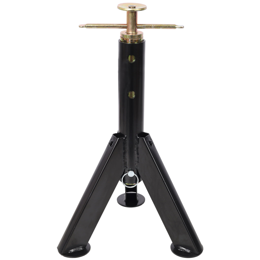 RV Adjustable Telescoping Stabilizer Jack Stand Supports Stabilizer, 16" To 30" (Set of 2) - Black