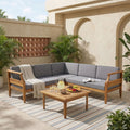 Aston - 4 Piece Sofa Set - Dark Gray