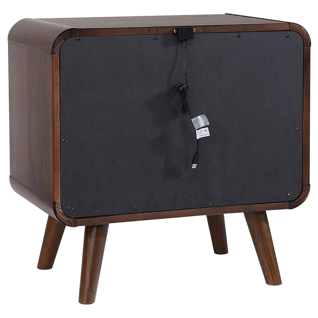 2 Drawer Nightstand - Walnut