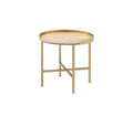 Mithea - End Table - Oak / Gold