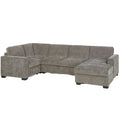Sectional With RAF Chaise, Armless Loveseat & LAF 1 Arm Chair