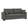 Upholstered Sofa With Toss Pillows - Dark Gray