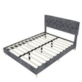Upholstered Bed With Tufted Headboard