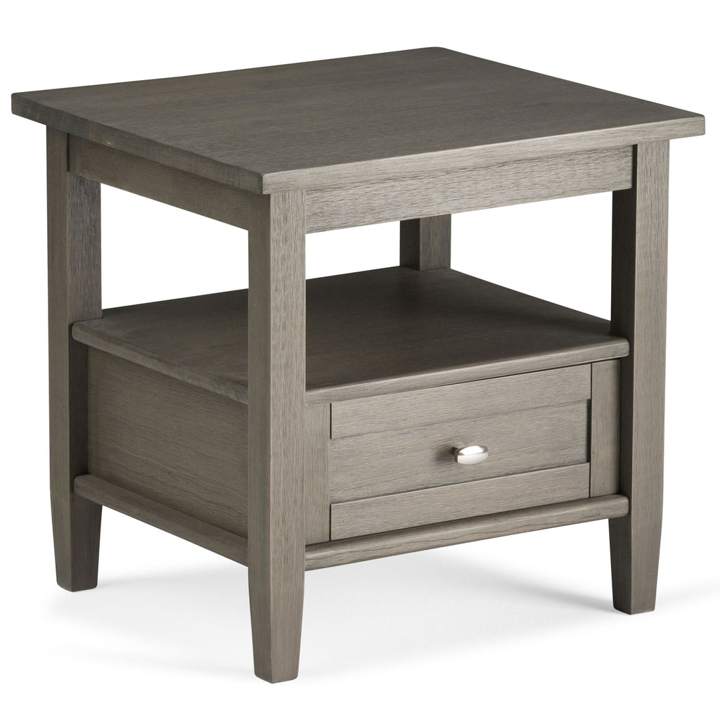 Warm Shaker - End Table - Dark Brown