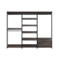 Monica - Walk-In Closet System With Modular Design - Rustic
