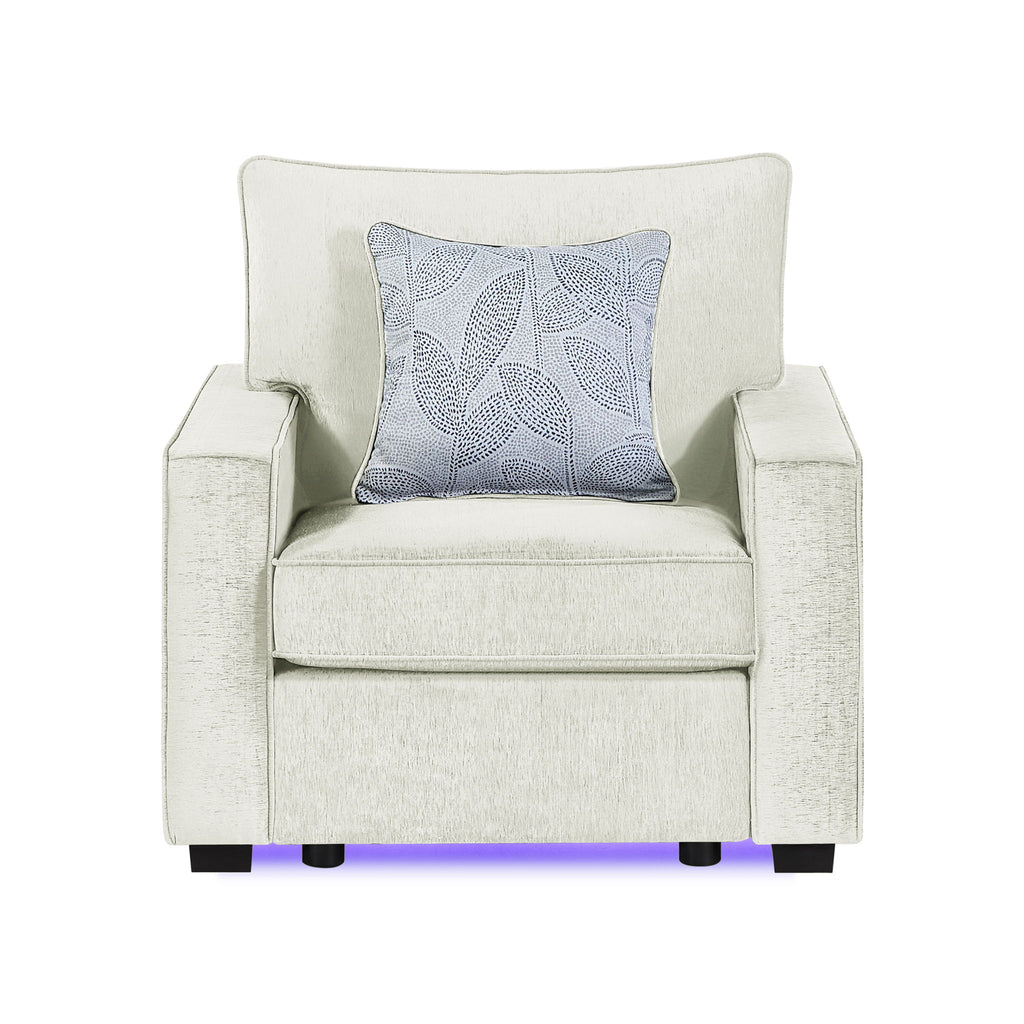 Rita - Accent Chair With LED Underlighting