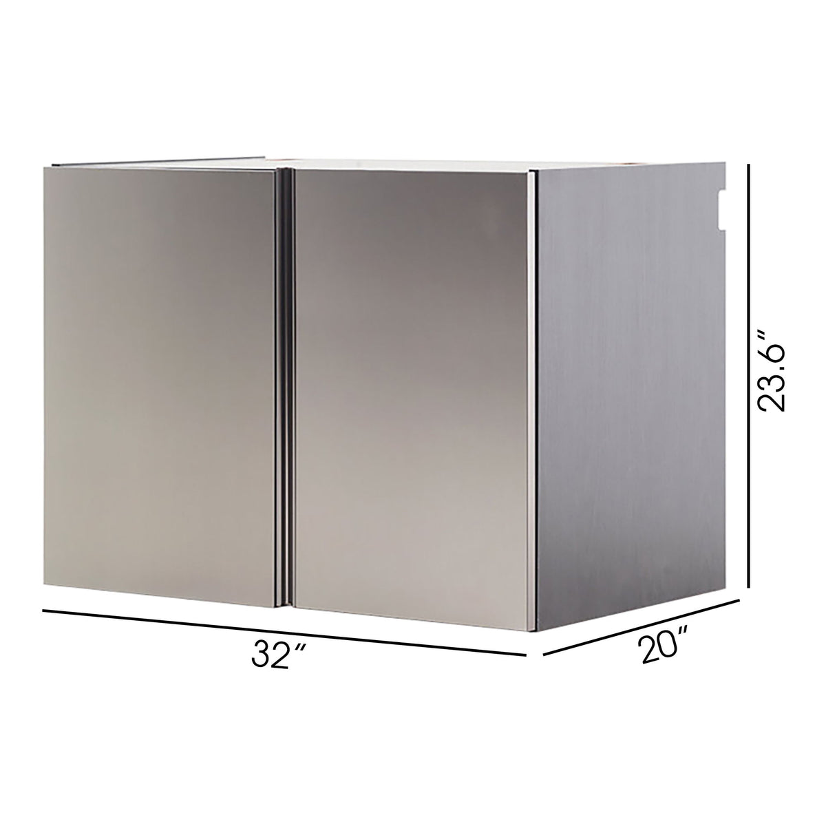 Nova Series - Door Wall Mounted Garage Cabinet, Soft Closing - Dark Gray