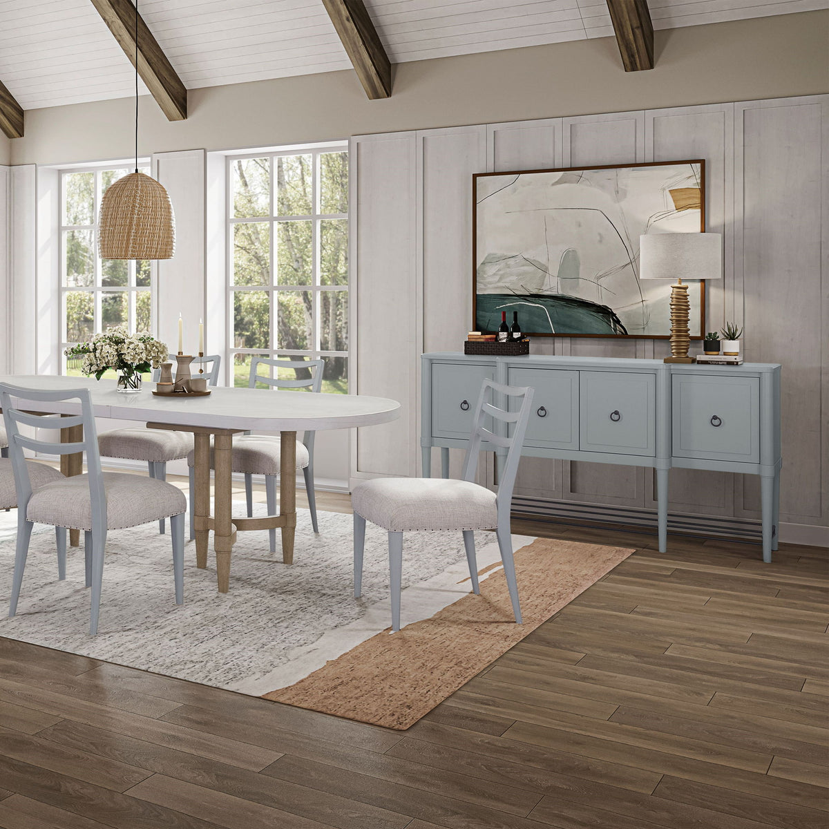Breakfront Sideboard - Light Blue