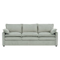Modern 3 Seater Sofa With Side Storage Pockets For Living Room