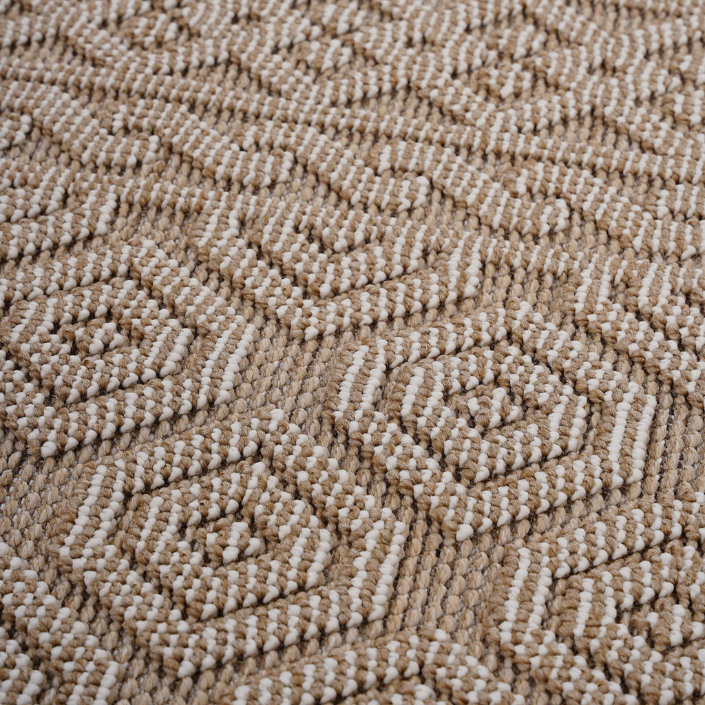 Guros - 8' X 10' Geometric Indoor / Outdoor Area Rug - Mocha