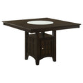 Tolland - Counter Height Dining Table With Storage Pedestal - Cappuccino