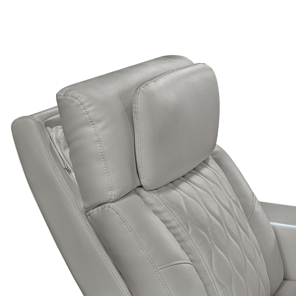 Electra - Power Recliner With Power Headrest, Massage, LED Lighting And USB Control