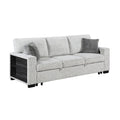 Prato - Sofa With Pull Out Sleeper And USB - Gray