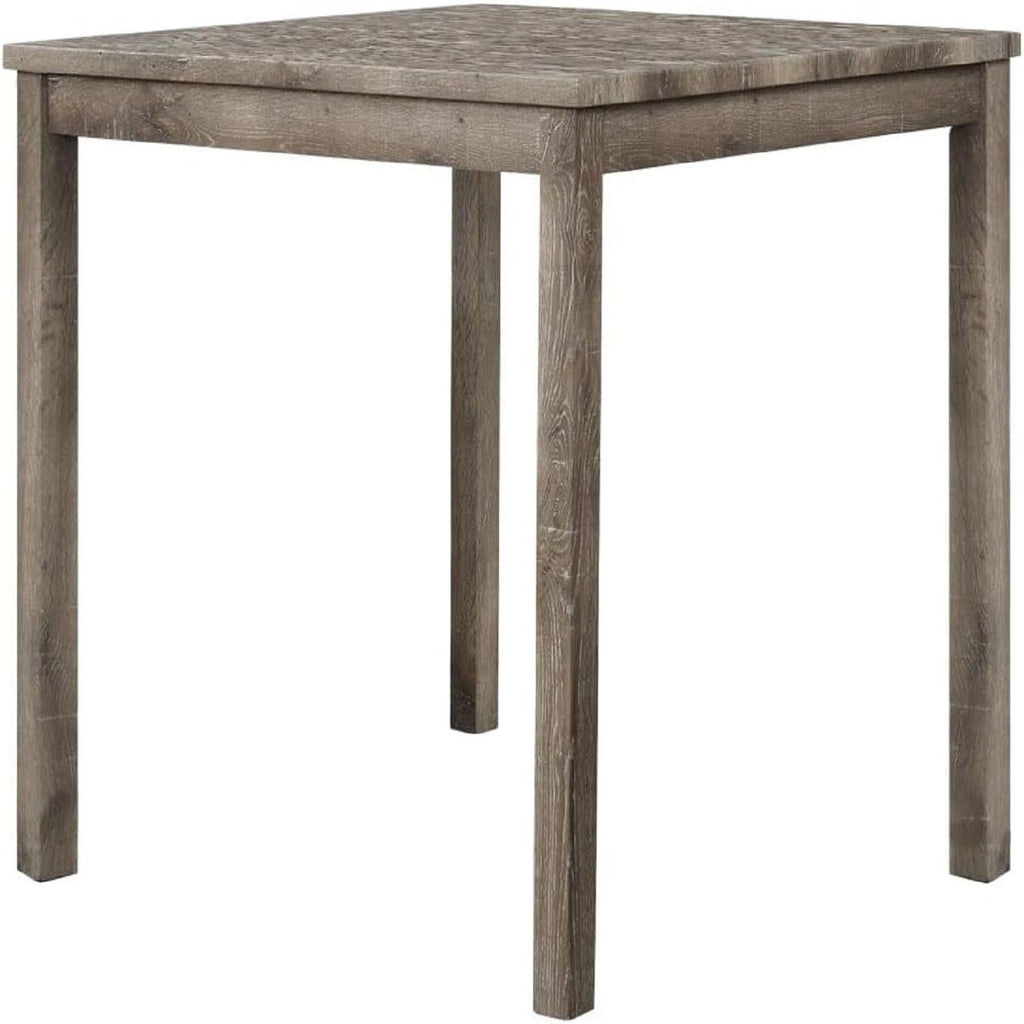 Transitional Counter Dining Set With 4 Tufted Stools