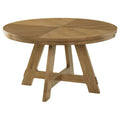 Kent - Round Dining Table - Brown Oak