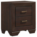 Copper - 2 Drawer Rectangular Nightstand