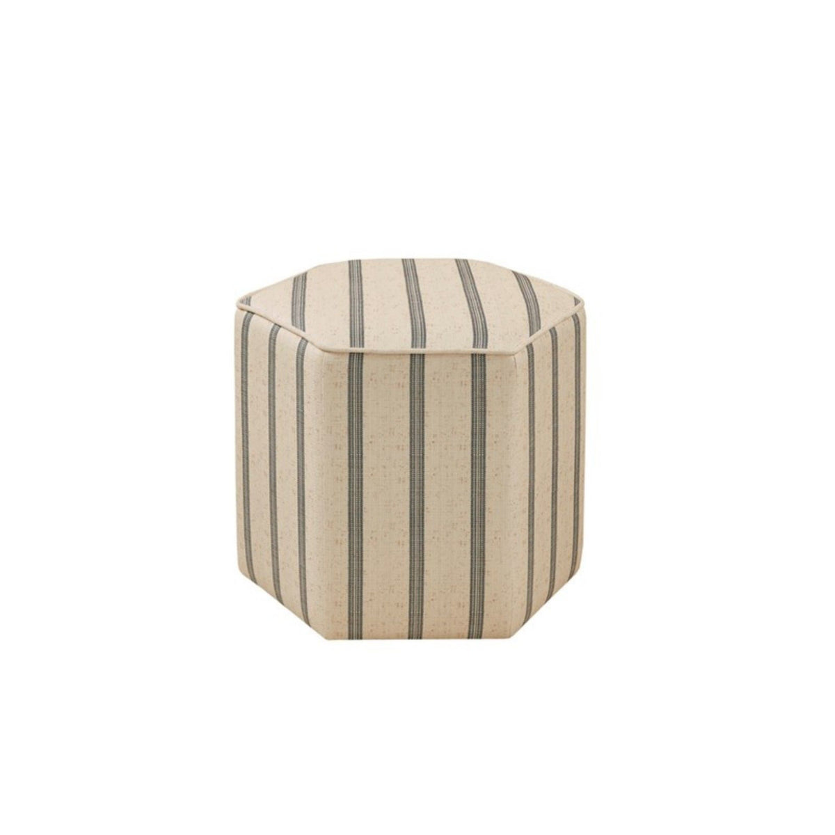 Accent Ottoman Printed Stripe