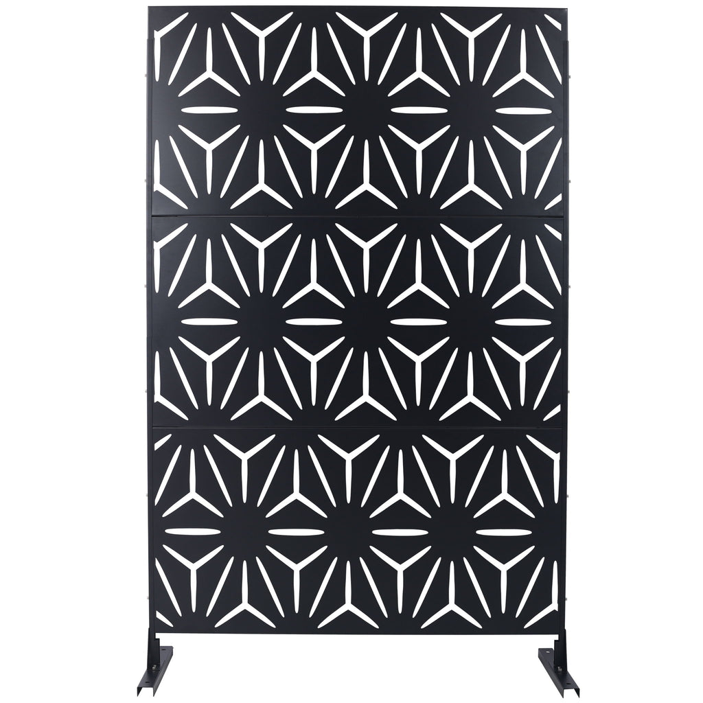Outdoor & Indoor Metal Privacy Screen, Freestanding Decorative Panels