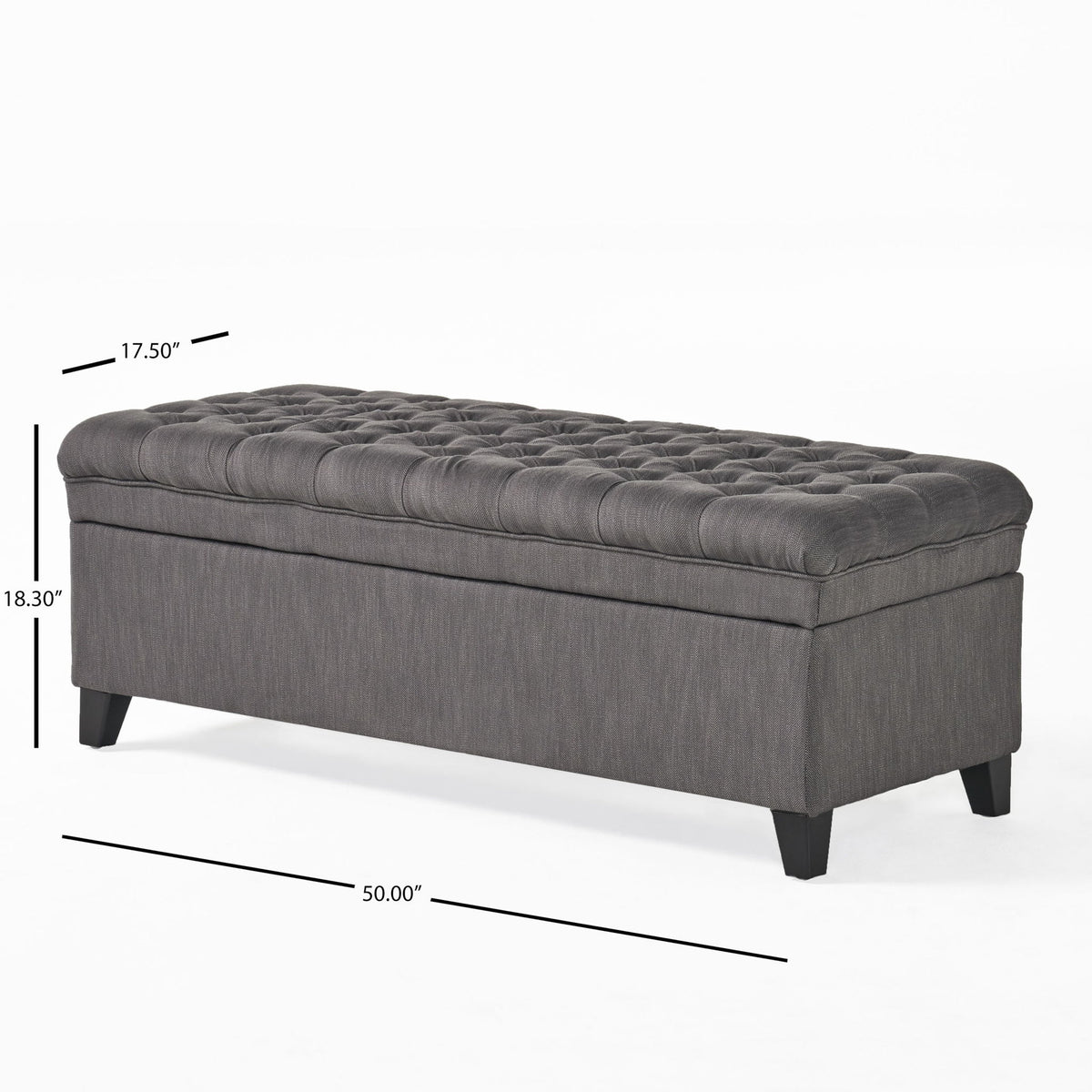 Juliana - Storage Ottoman With Birch Legs