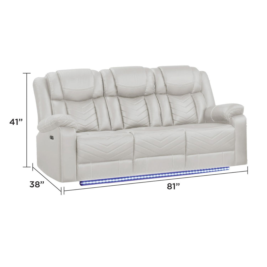 Challenger - LED Power Recliner Sofa