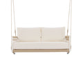 Outdoor Swing Sofa With Soft Cushions For Patio - Beige