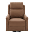 Manual Recliner Swivel Rocking Chair With 8 Point Massage And Heating