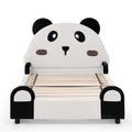 Twin Size Cute Panda Shaped Kids Bed - White / Black