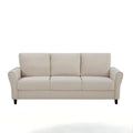 Patricia - Curved Arm 3 Seater Sofa - Ivory