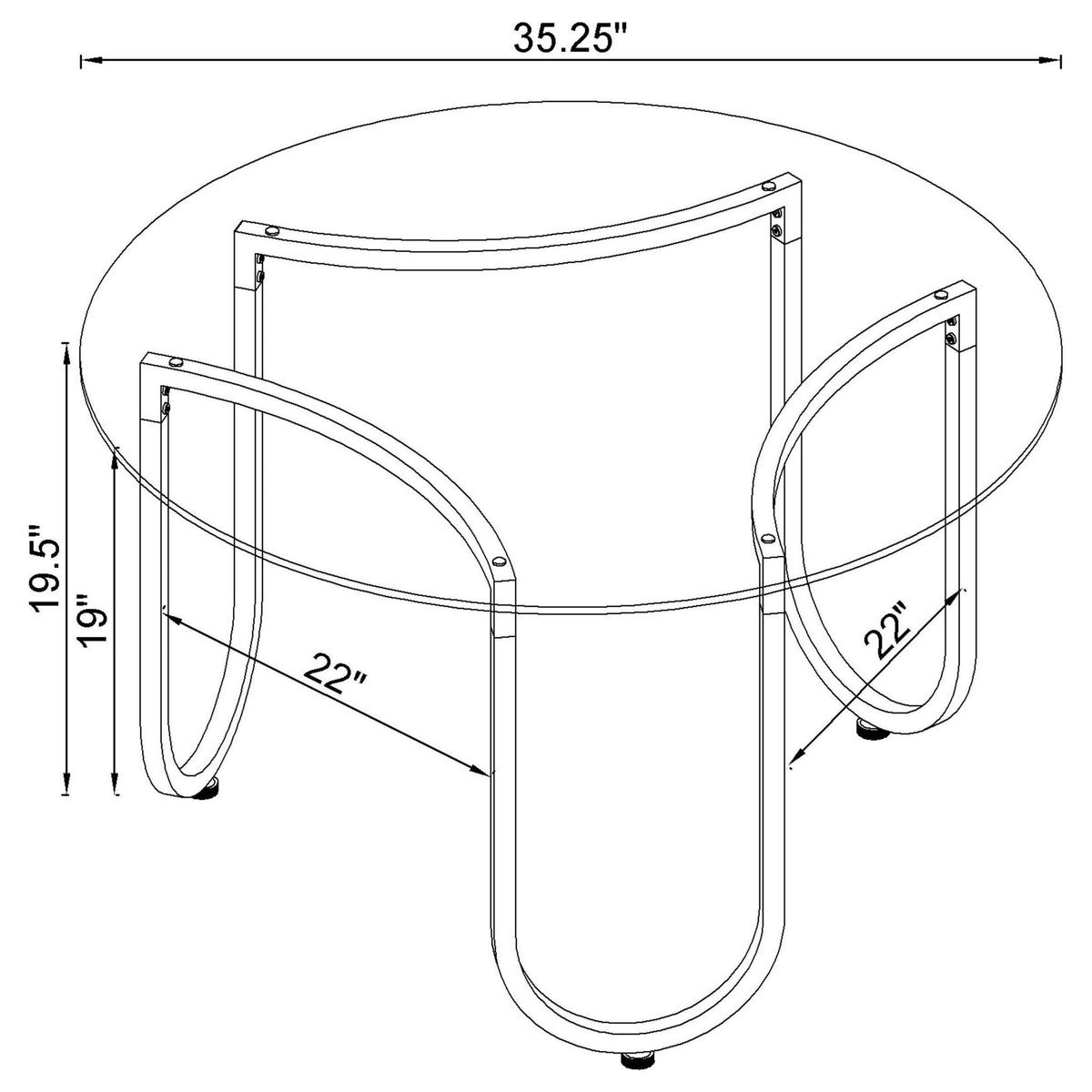 Dutton - Round Coffee Table Set