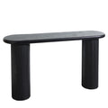 Fluted Cylinder Console Table - Black