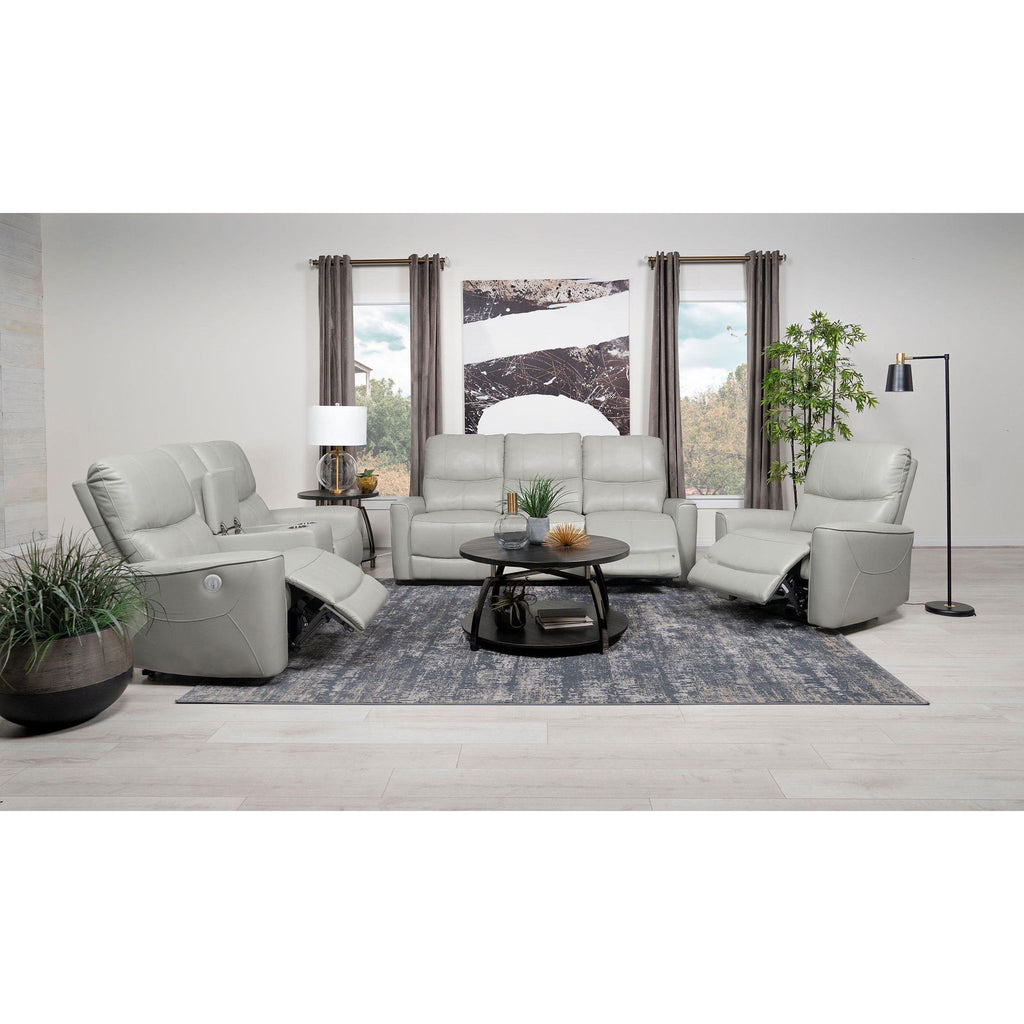 Amberly - 3 Piece Power Reclining Sofa Set - Light Gray