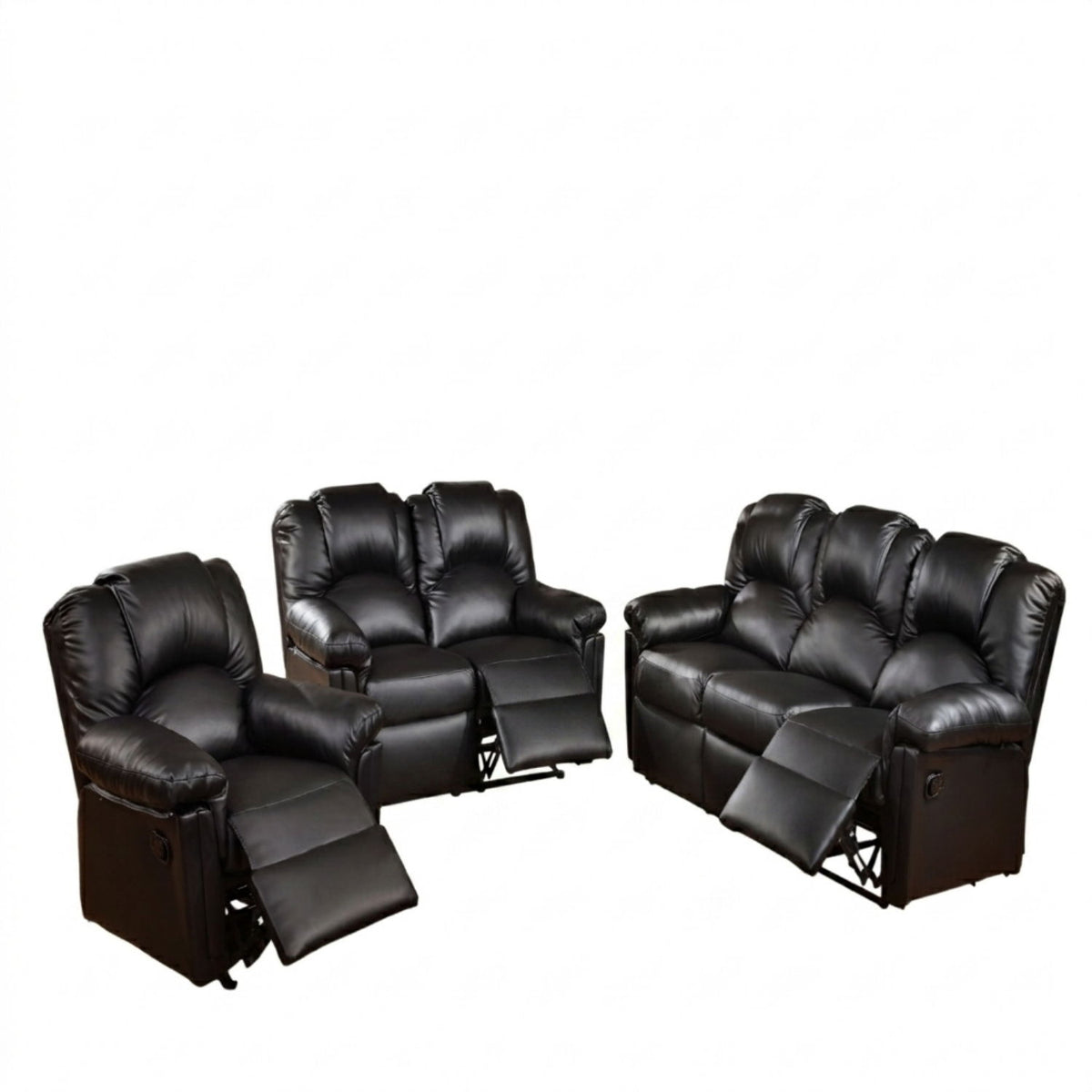 Modern Living Room Set, Cushion Backrest And Pillow Armrest