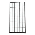 Frameless Fixed Shower Door, Open Entry Design