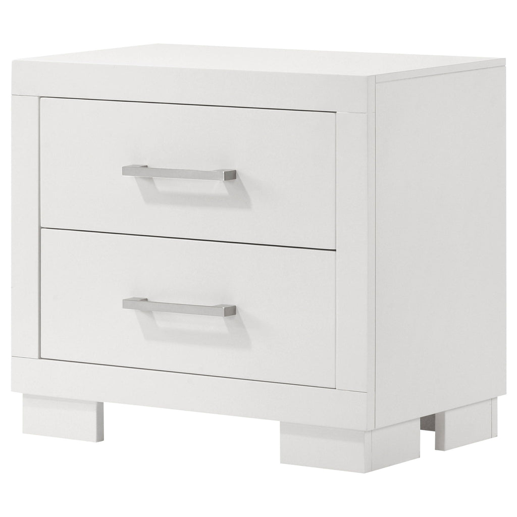 Copper - 2 Drawer Rectangular Nightstand