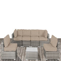 Outdoor Wicker Seating Group With Cushions