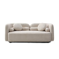 2 Seater Sofa Couch For Living Room - Light Beige