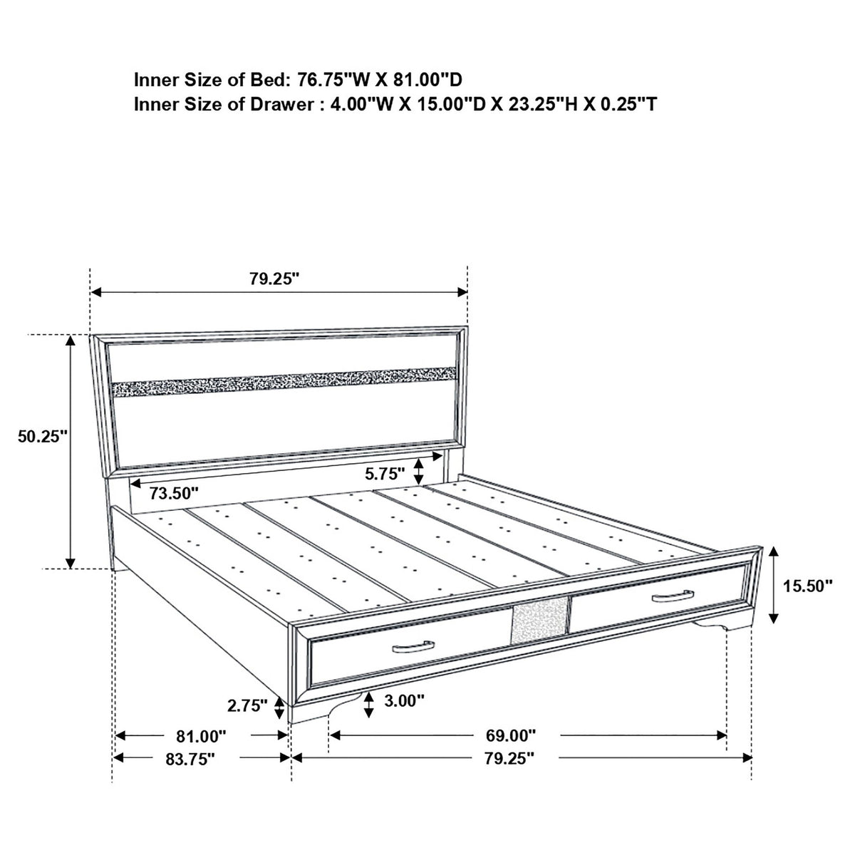 Annie - 5 Piece Bedroom Set