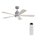 52" Ceiling Fan With Dimmable LED Light And 6 Speed Remote Control - Cement Gray