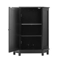Bathroom Cabinet Triangle Corner Storage Cabinet With Adjustable Shelf Modern Style
